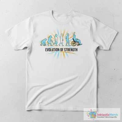 'Evolution Of Wheelchair' Hilarous Wheelchair Gift T-Shirt