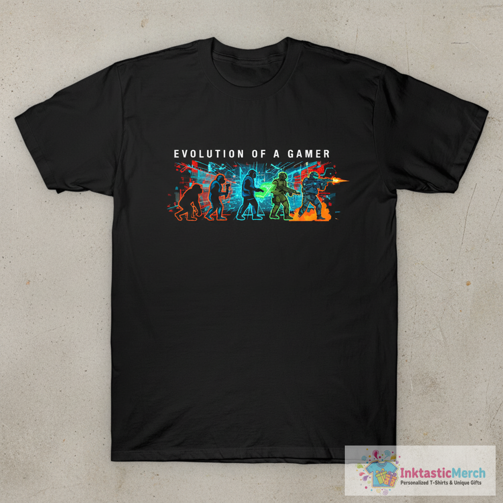 Evolution of a Gamer CSGO Counter Strike Global Offensive T-Shirt 1 Evolution of a Gamer CSGO Counter Strike Global Offensive T-Shirt