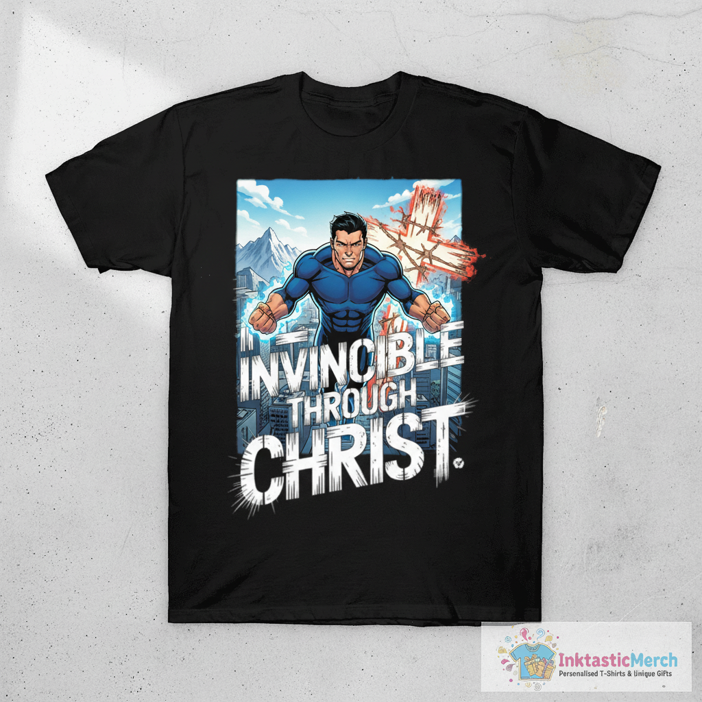 Feel Invincible Through Christ T-Shirt 1 Feel Invincible Through Christ T-Shirt