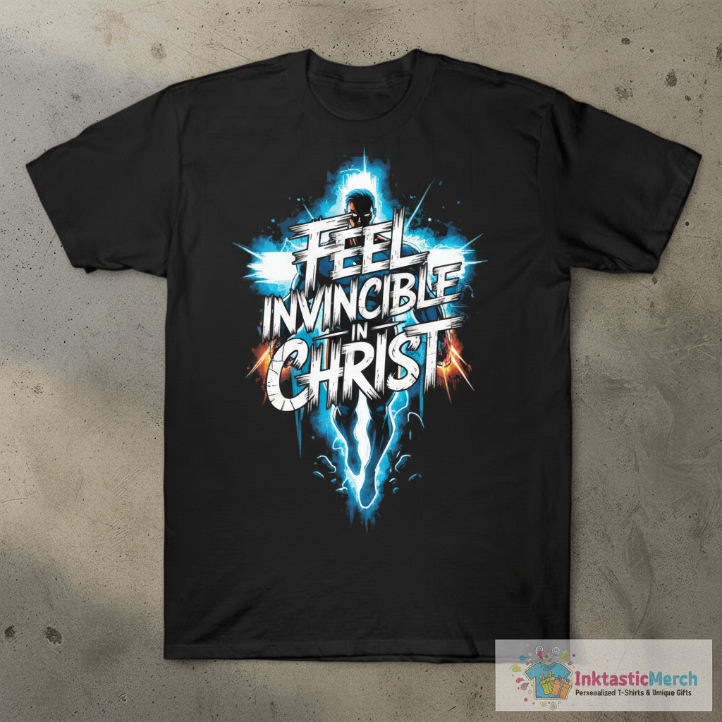 Feel Invincible in Christ T-Shirt 1 Feel Invincible in Christ T-Shirt