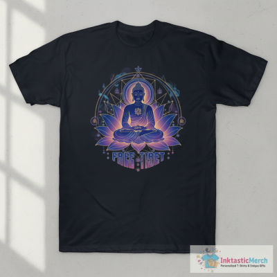 Free Tibet Buddha in Mediation T-Shirt