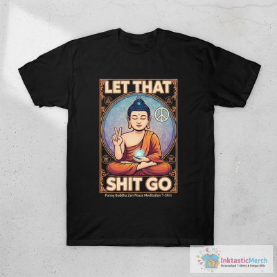 Funny Buddha Zen Peace Meditation T-Shirt