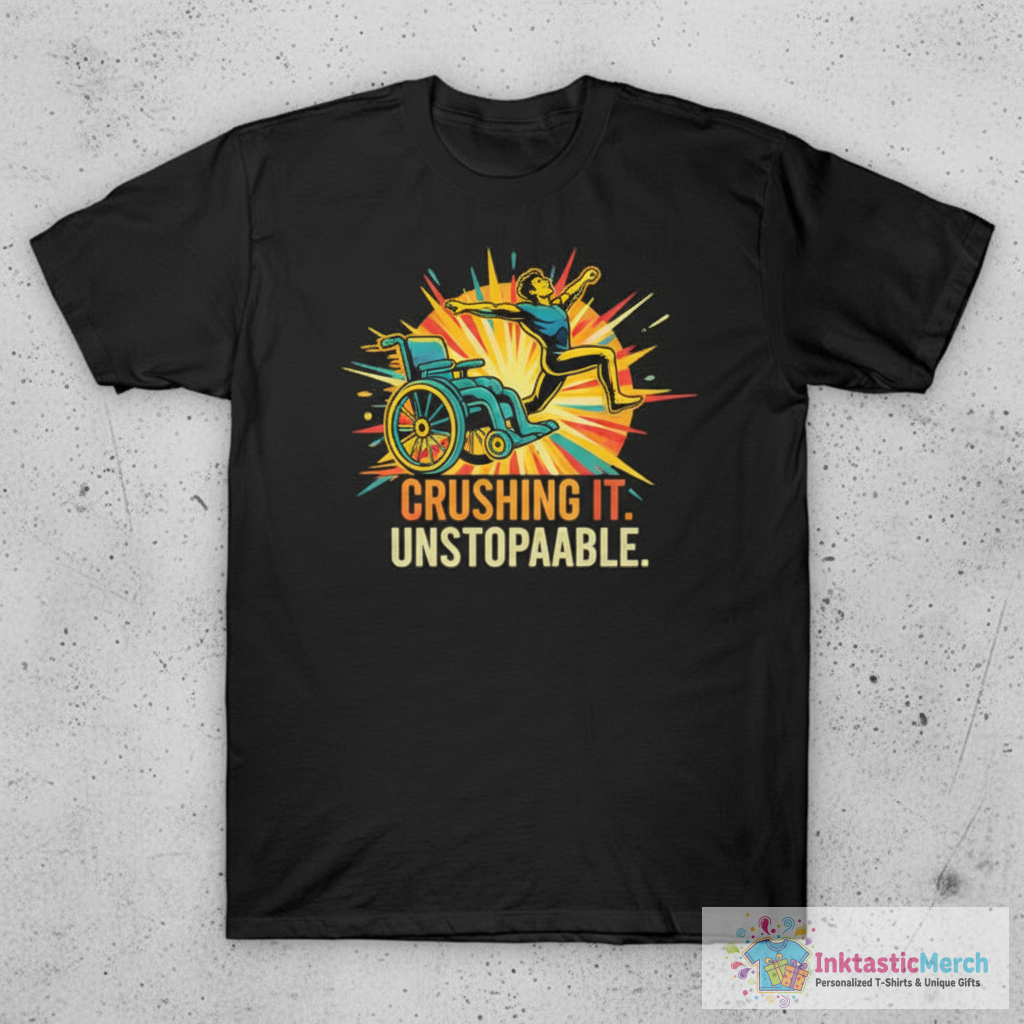 Funny Wheelchair Crap T-Shirt 1 Funny Wheelchair Crap T-Shirt