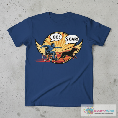 Funny Wheelchair Humor Dog Sit Walk T-Shirt