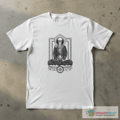 Gautama Buddha and Mucalinda Two Tone T-Shirt