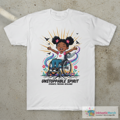 Girl In Wheelchair, African American Girl T-Shirt