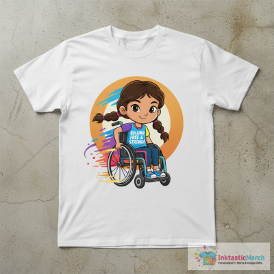 Girl In Wheelchair, Latina Girl, Cute Girl T-Shirt