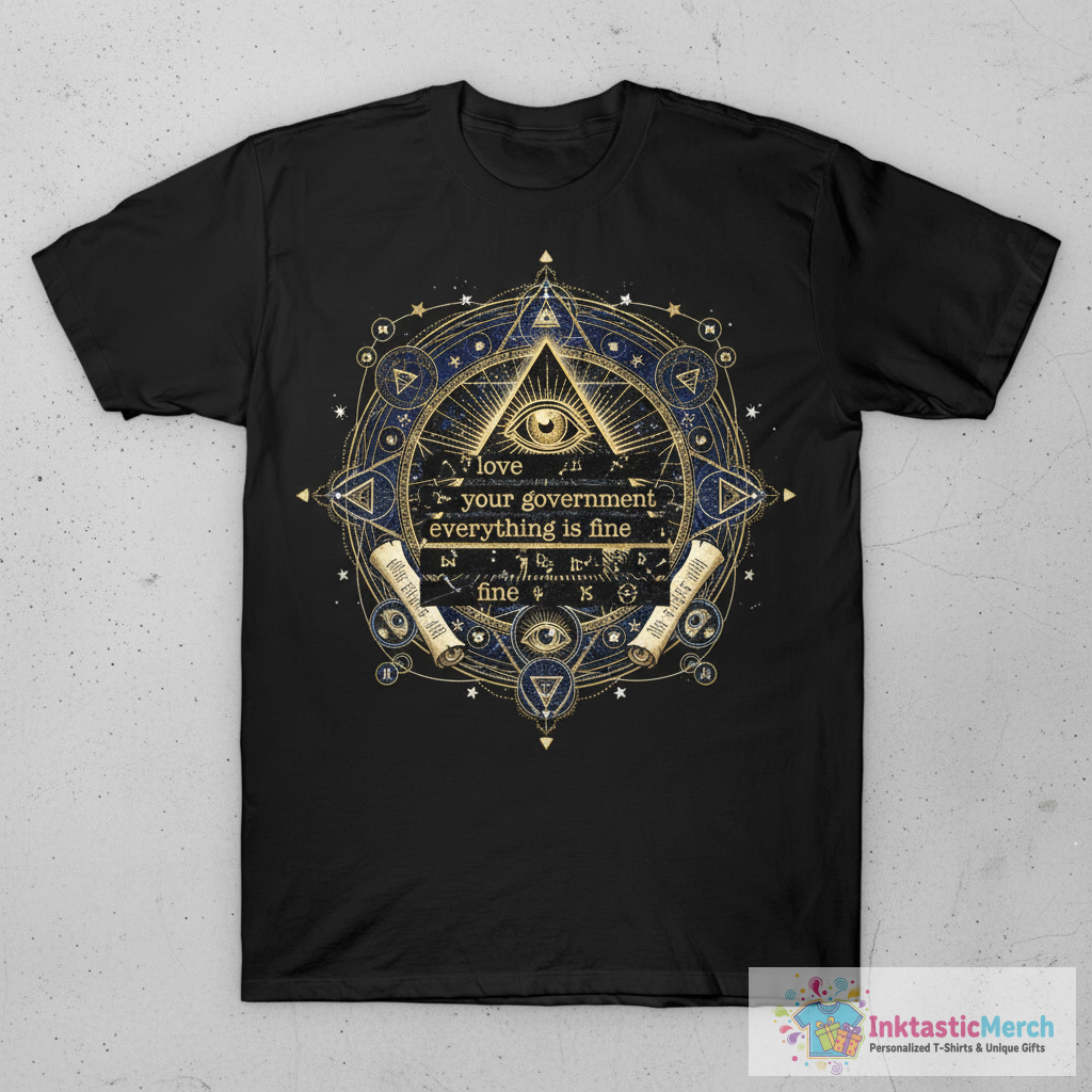 Government Conspiracy Theory - Deep State T-Shirt 1 Government Conspiracy Theory - Deep State T-Shirt