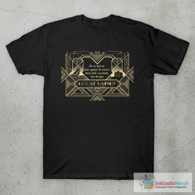 Great Gatsby Scott Fitzgerald Book Tribute T-Shirt