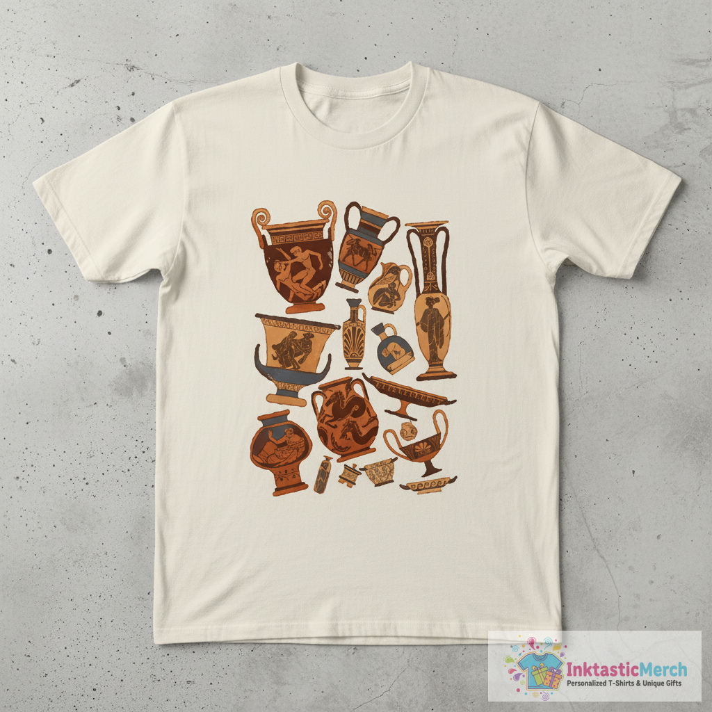 Greek Pottery T-Shirt 1 Greek Pottery T-Shirt