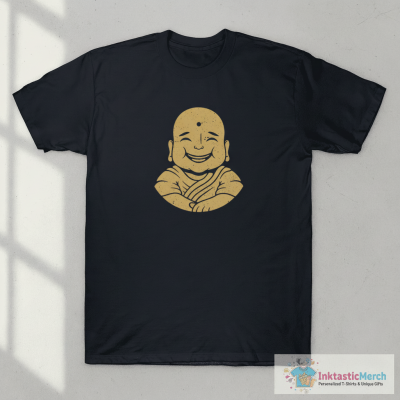 Happy Buddha Vintage Art T-Shirt