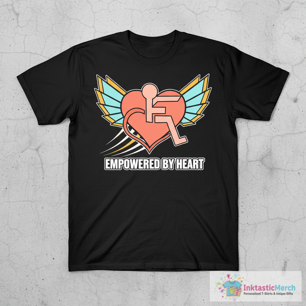'Heart Shaped Wheelchair' Hilarous Wheelchair Gift T-Shirt 1 'Heart Shaped Wheelchair' Hilarous Wheelchair Gift T-Shirt