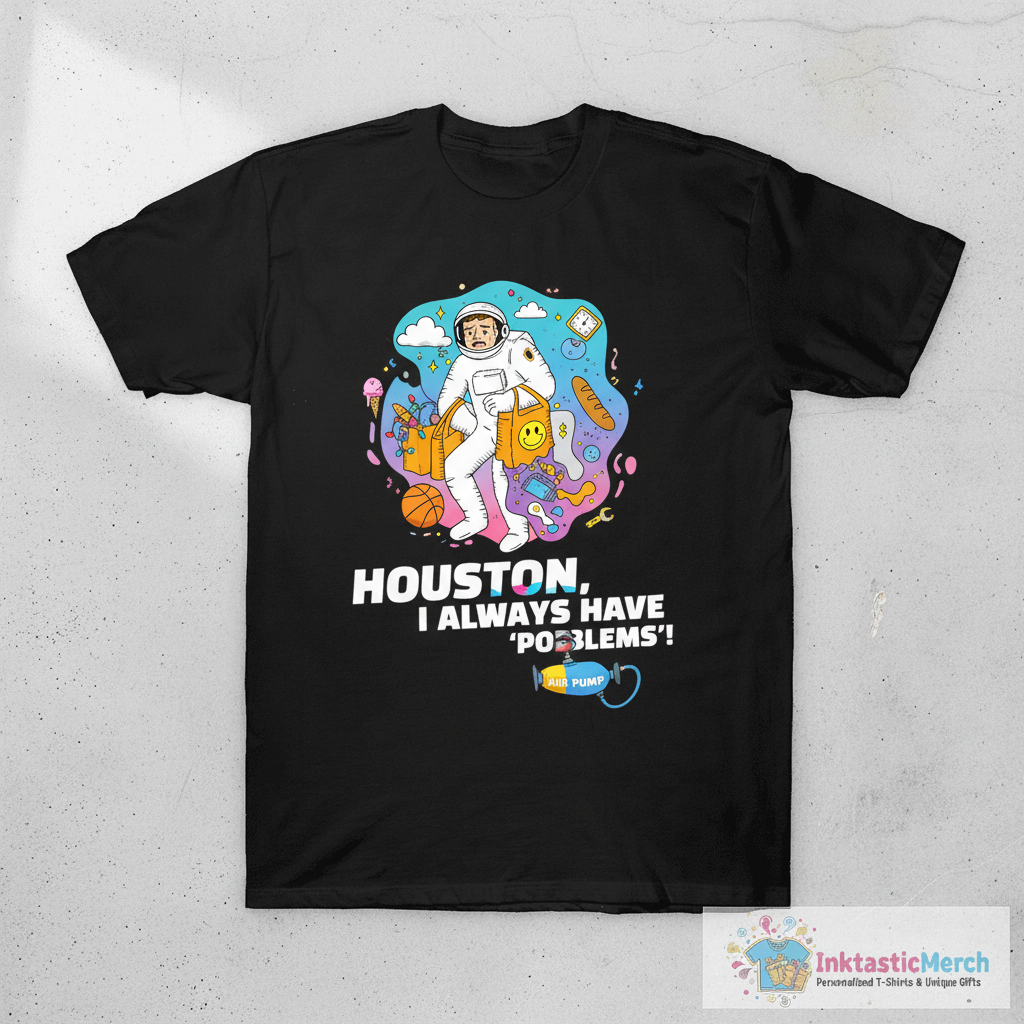 Houston, I Always Have Problems. Punny T-Shirt 1 Houston, I Always Have Problems. Punny T-Shirt