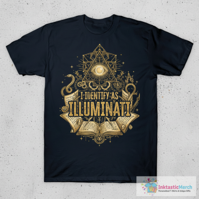 I identify as Illuminati (Dark) T-Shirt
