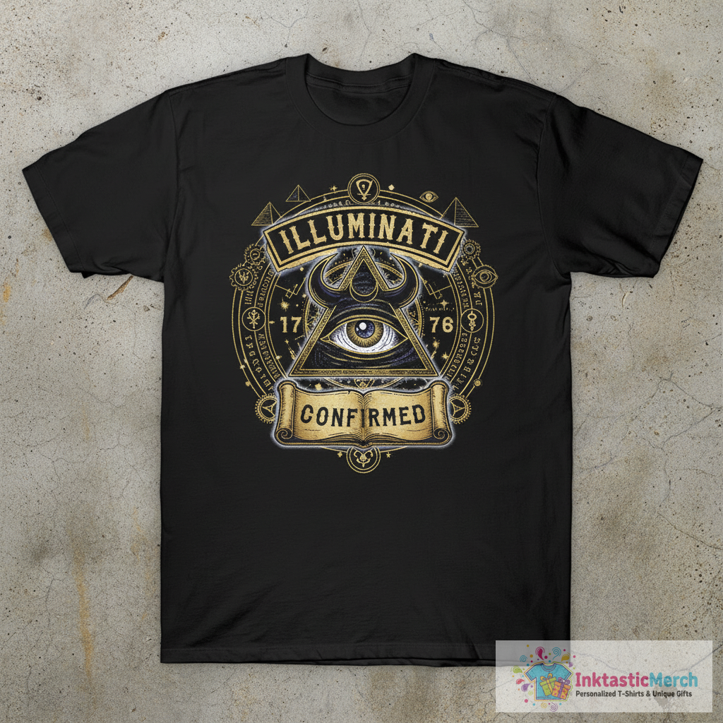 ILLUMINATI CONFIRMED - ILLUMINATI AND CONSPIRACY T-Shirt 1 ILLUMINATI CONFIRMED - ILLUMINATI AND CONSPIRACY T-Shirt