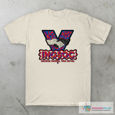 INGSOC. GEORGE ORWELL 1984 NOVEL LOGO T-Shirt