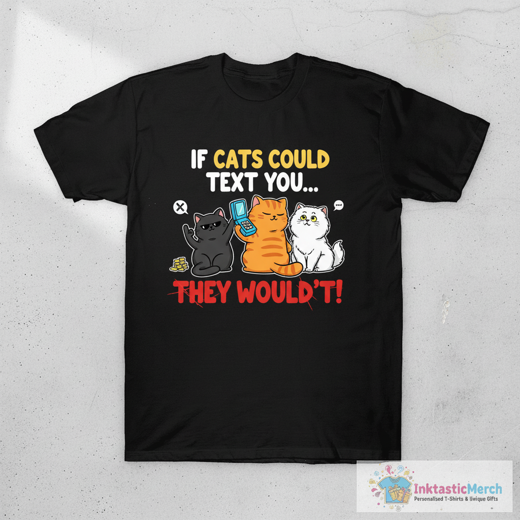 If Cats Could Text You They Wouldn't T-Shirt 1 If Cats Could Text You They Wouldn't T-Shirt