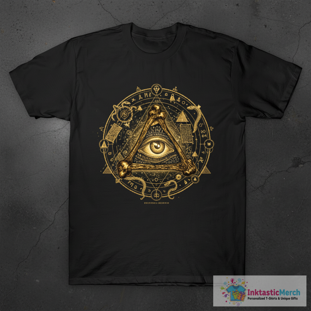Illuminati Bone Pyramid T-Shirt 1 Illuminati Bone Pyramid T-Shirt