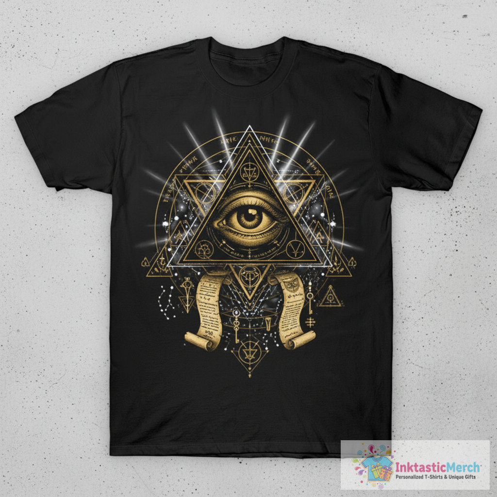 Illuminati New World Order Pyramid T-Shirt 1 Illuminati New World Order Pyramid T-Shirt