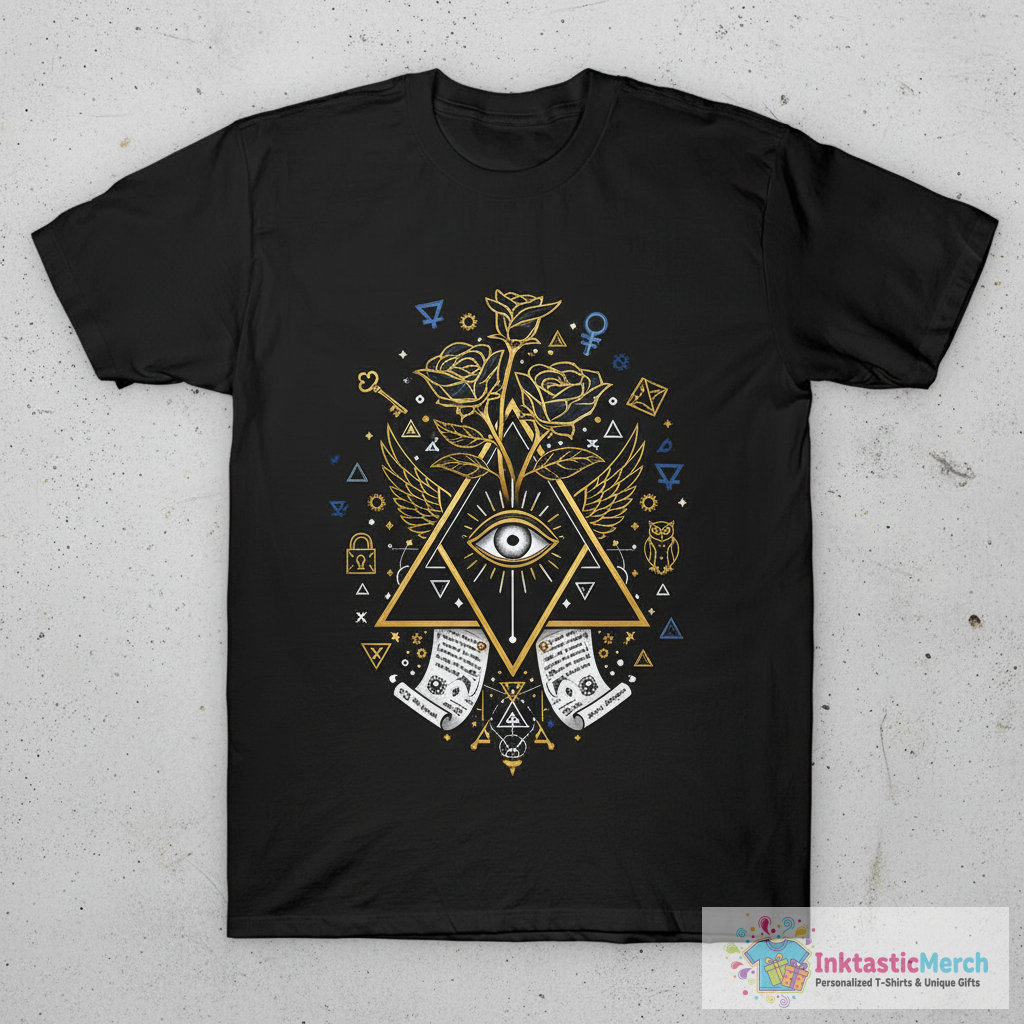 Illuminati Rose T-Shirt 1 Illuminati Rose T-Shirt