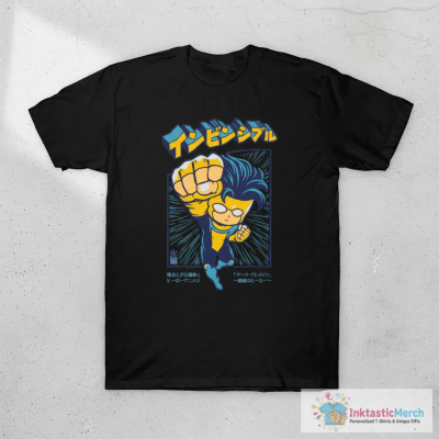 Invincible Chibi on White T-Shirt