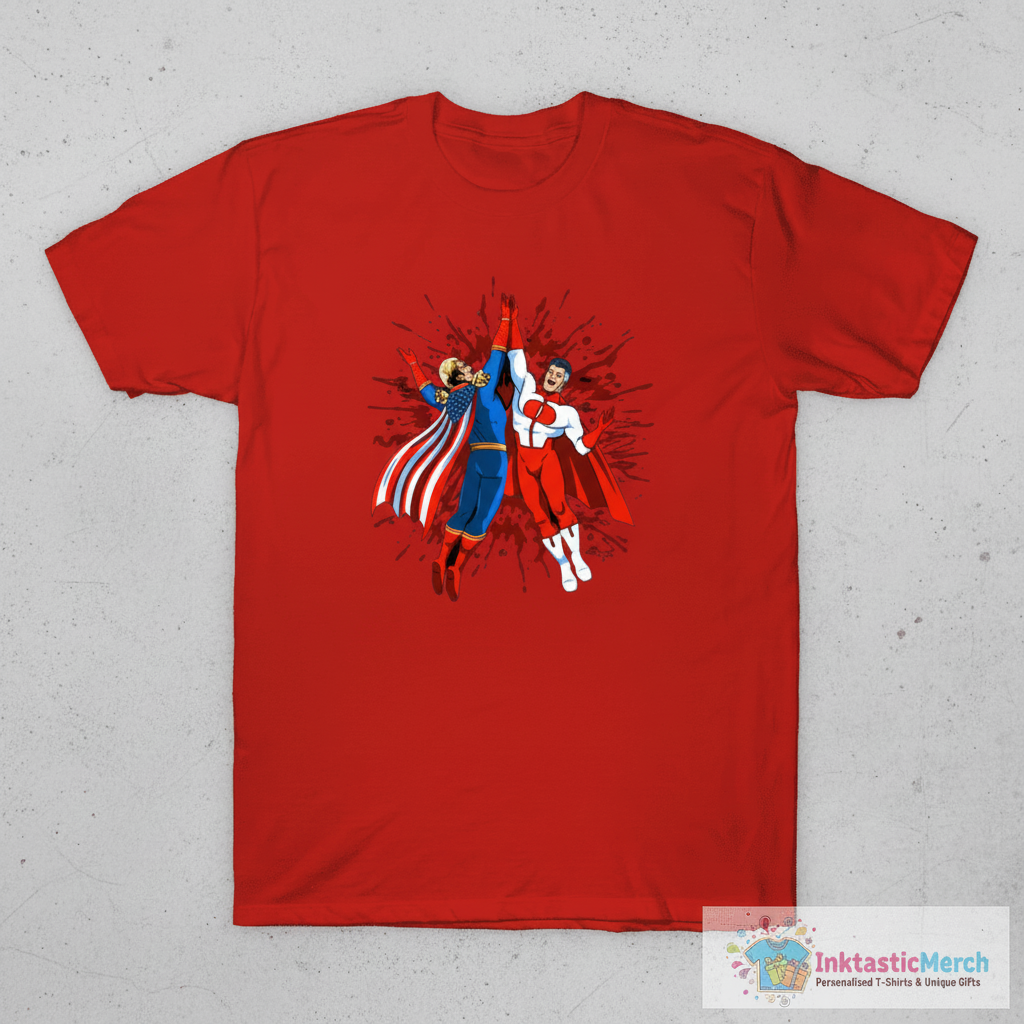 Invincible Omni Man And Homelander T-Shirt 1 Invincible Omni Man And Homelander T-Shirt