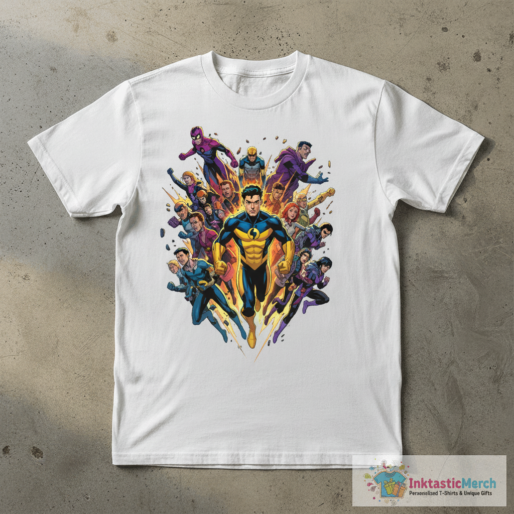 Invincible Poster 5 T-Shirt 1 Invincible Poster 5 T-Shirt