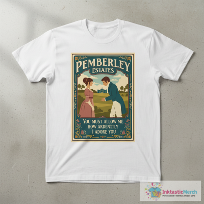 Jane Austen Pride And Prejudice Quote Mr. Darcy Proposal - literature quote T-Shirt