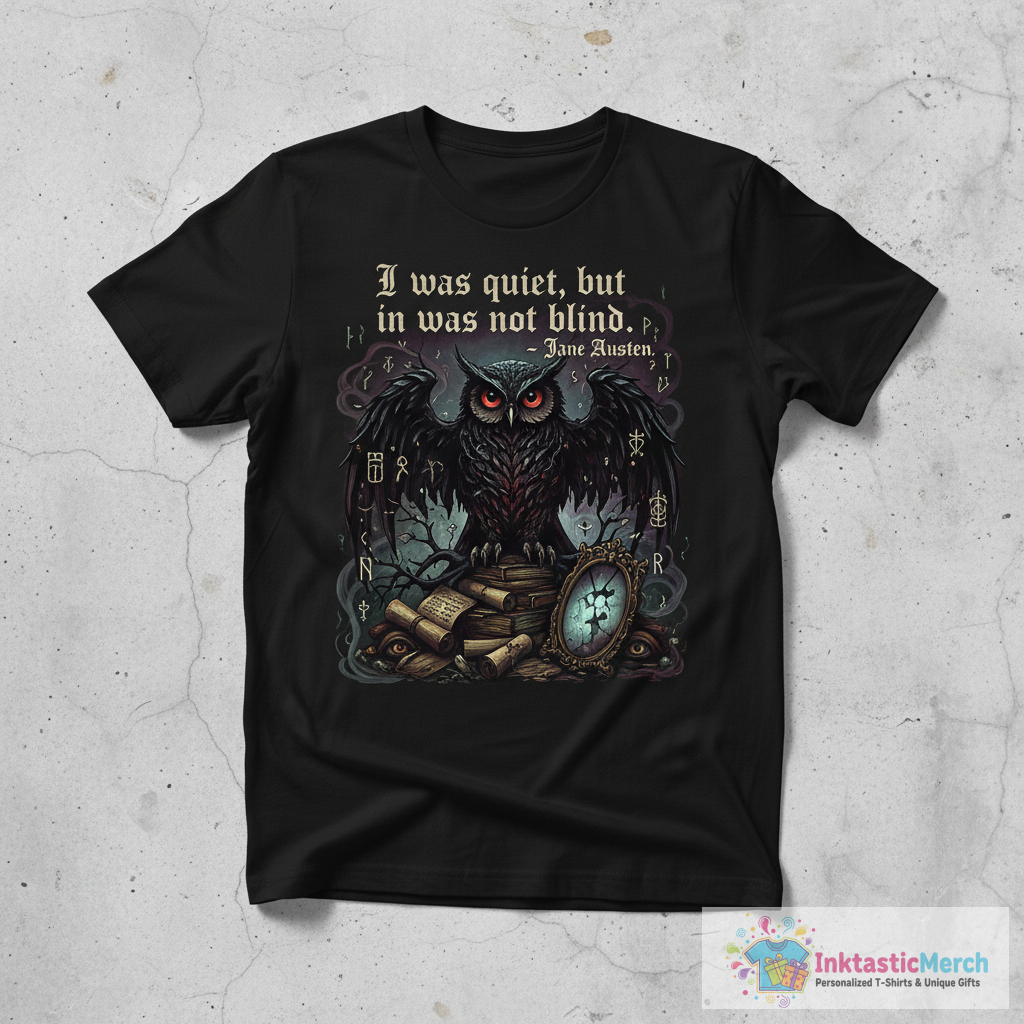 Jane Austen Quote T-Shirt 1 Jane Austen Quote T-Shirt