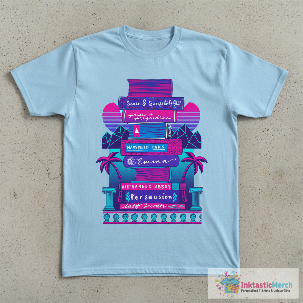 Jane Austen's Novels T-Shirt 1 Jane Austen's Novels T-Shirt