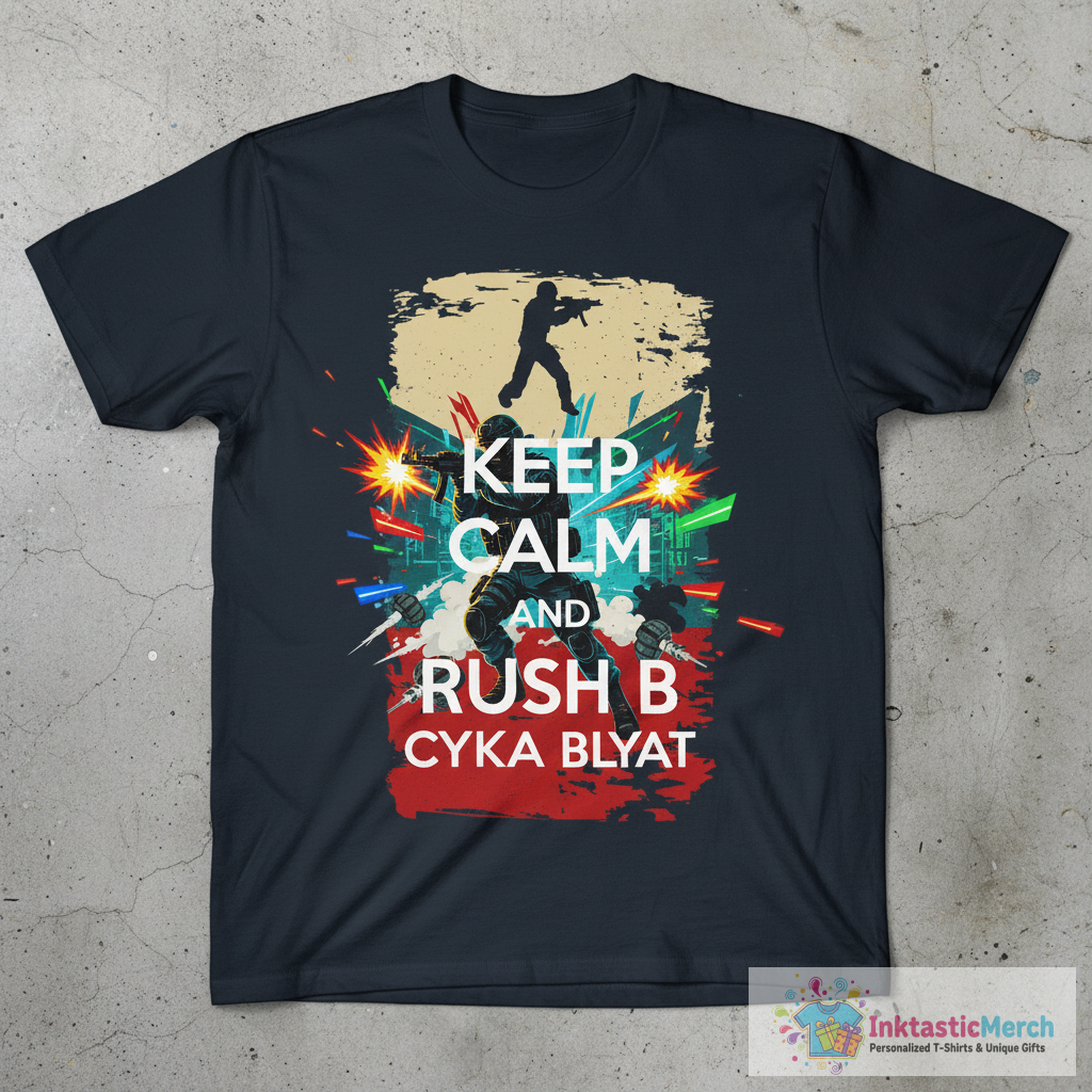 KEEP CALM and Rush B cyka blyat T-Shirt 1 KEEP CALM and Rush B cyka blyat T-Shirt