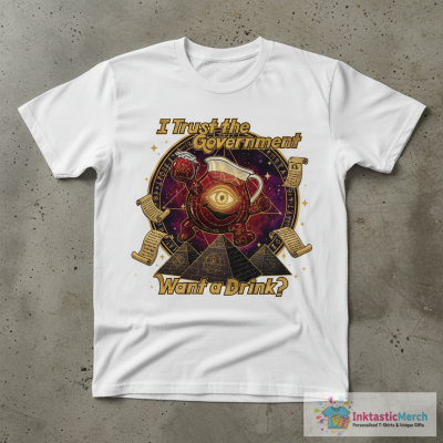 Kool-Aid I Trust the Government Want a Drink Parody T-Shirt