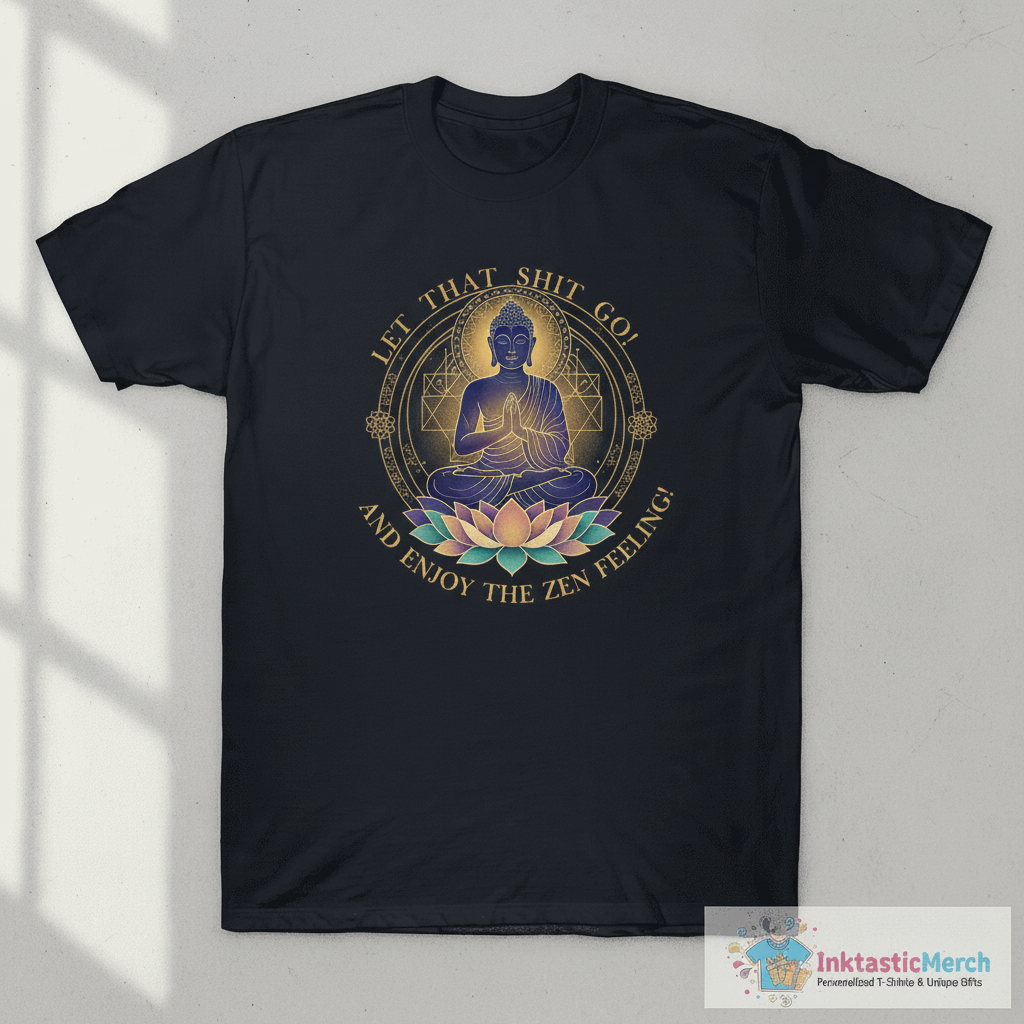 LET THAT SHIT GO AND ENJOY THE ZEN FEELING 2 T-Shirt 1 LET THAT SHIT GO AND ENJOY THE ZEN FEELING 2 T-Shirt