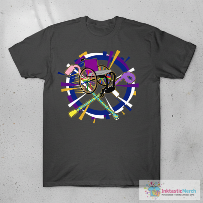 LGBT Queer Wheelchair and Cross Crutches T-Shirt
