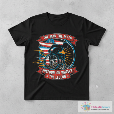 Leg amputee wheelchair and limbs awareness T-Shirt