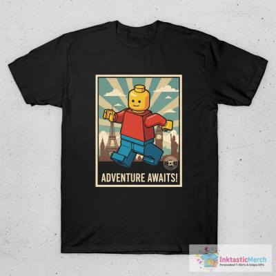 Lego Man Minifigure Patent Image T-Shirt