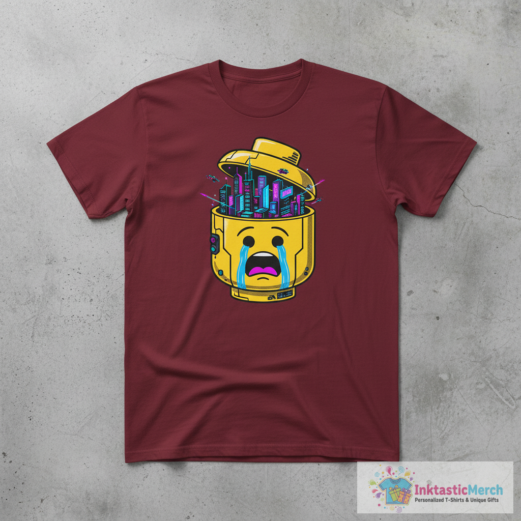 Lego head Mindblown T-Shirt 1 Lego head Mindblown T-Shirt