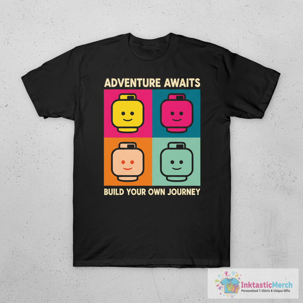 Lego head Pop art T-Shirt 1 Lego head Pop art T-Shirt