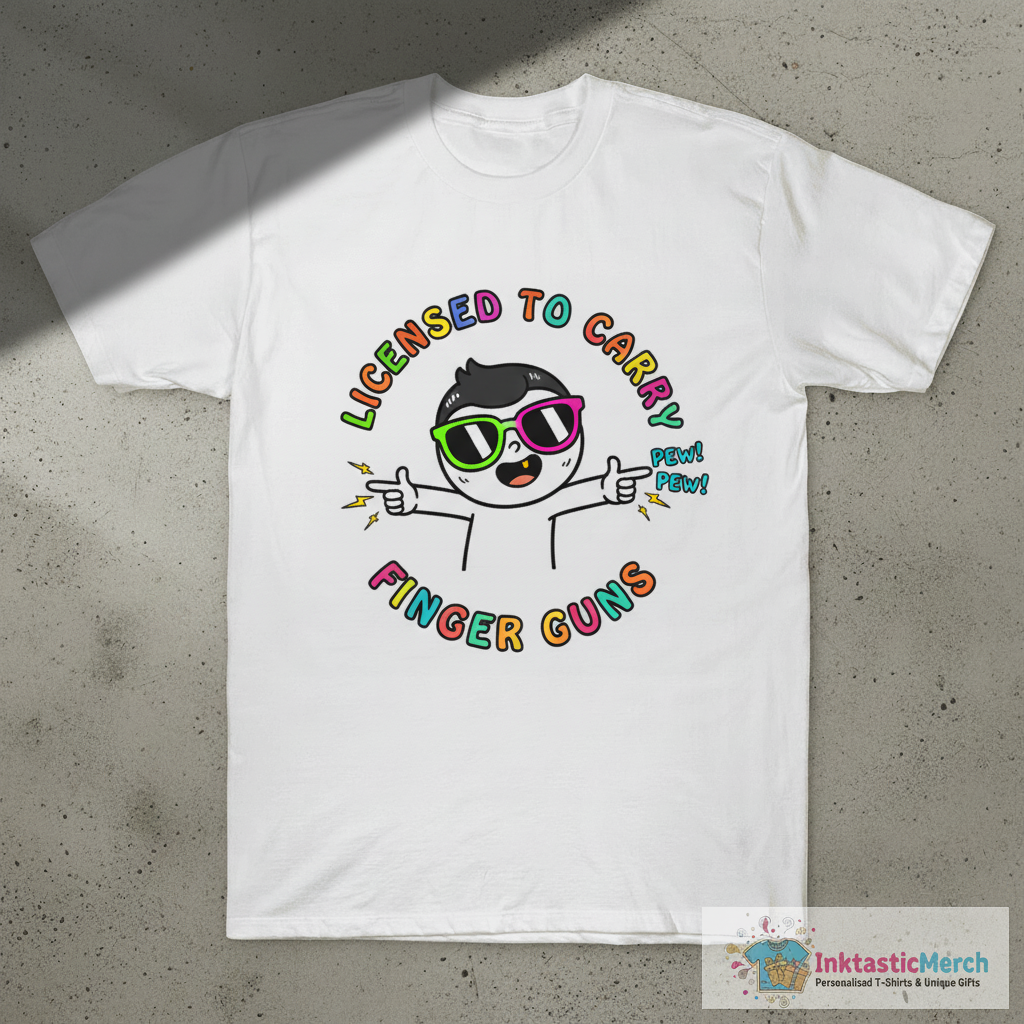 Licensed To Carry Finger Guns T-Shirt 1 Licensed To Carry Finger Guns T-Shirt