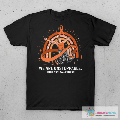 Limb Loss Awareness Ribbon Funny Amputee Support Amputation T-Shirt
