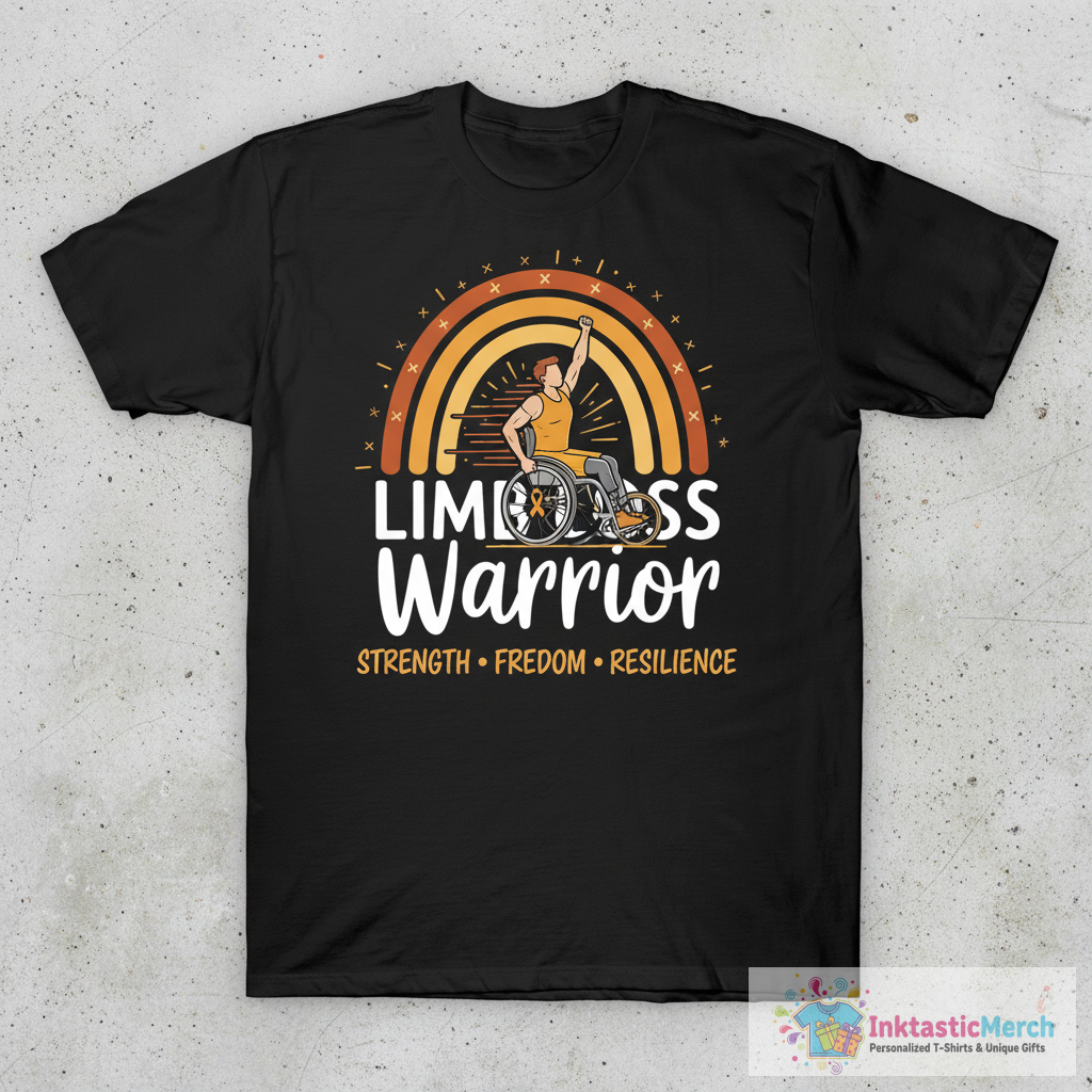 Limb Loss Awareness Wheelchair Hand Leg Amputee Amputation T-Shirt 1 Limb Loss Awareness Wheelchair Hand Leg Amputee Amputation T-Shirt