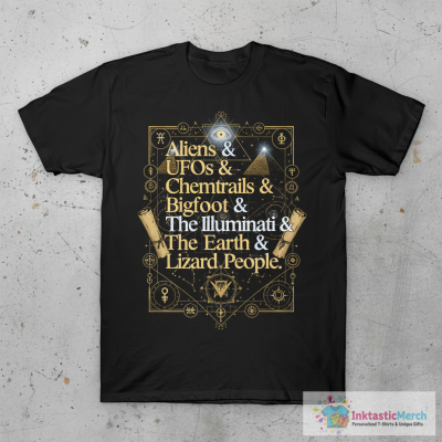 List Of Conspiracy Theories For Conspiracy Theorist T-Shirt