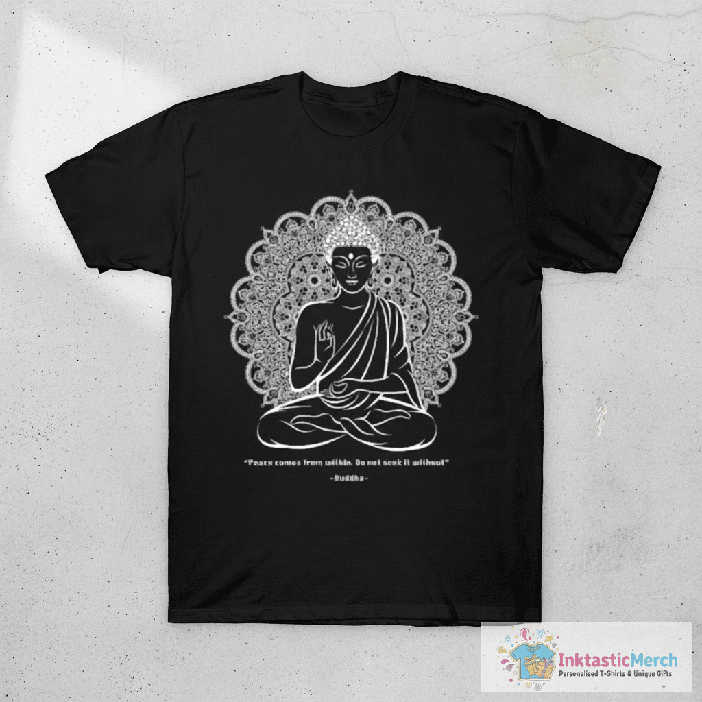 Mandala Meditating Buddha II T-Shirt 1 Mandala Meditating Buddha II T-Shirt