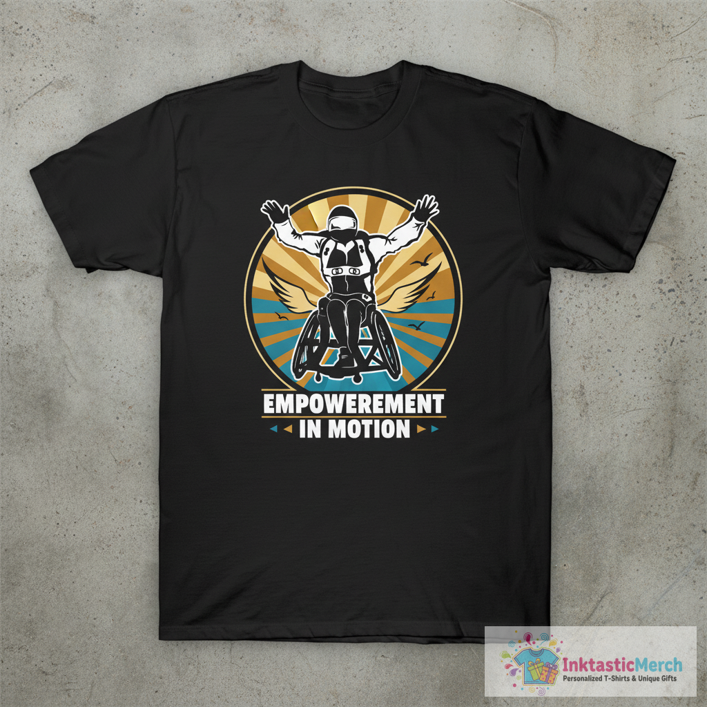 Mens Skydiving Wheelchair Surfing Sky Parachuting Skydiver T-Shirt 1 Mens Skydiving Wheelchair Surfing Sky Parachuting Skydiver T-Shirt