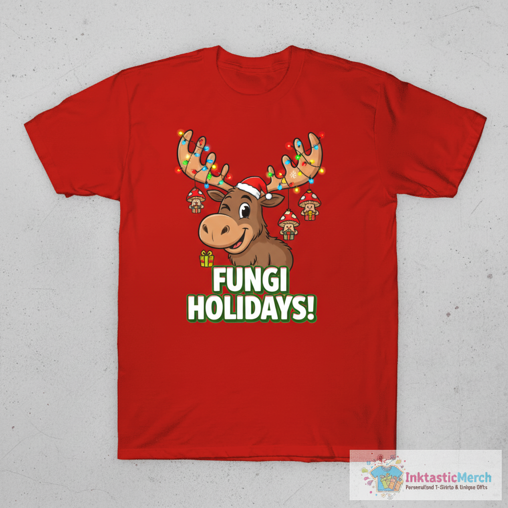 Merry Chrismoose - funny pun design T-Shirt 1 Merry Chrismoose - funny pun design T-Shirt