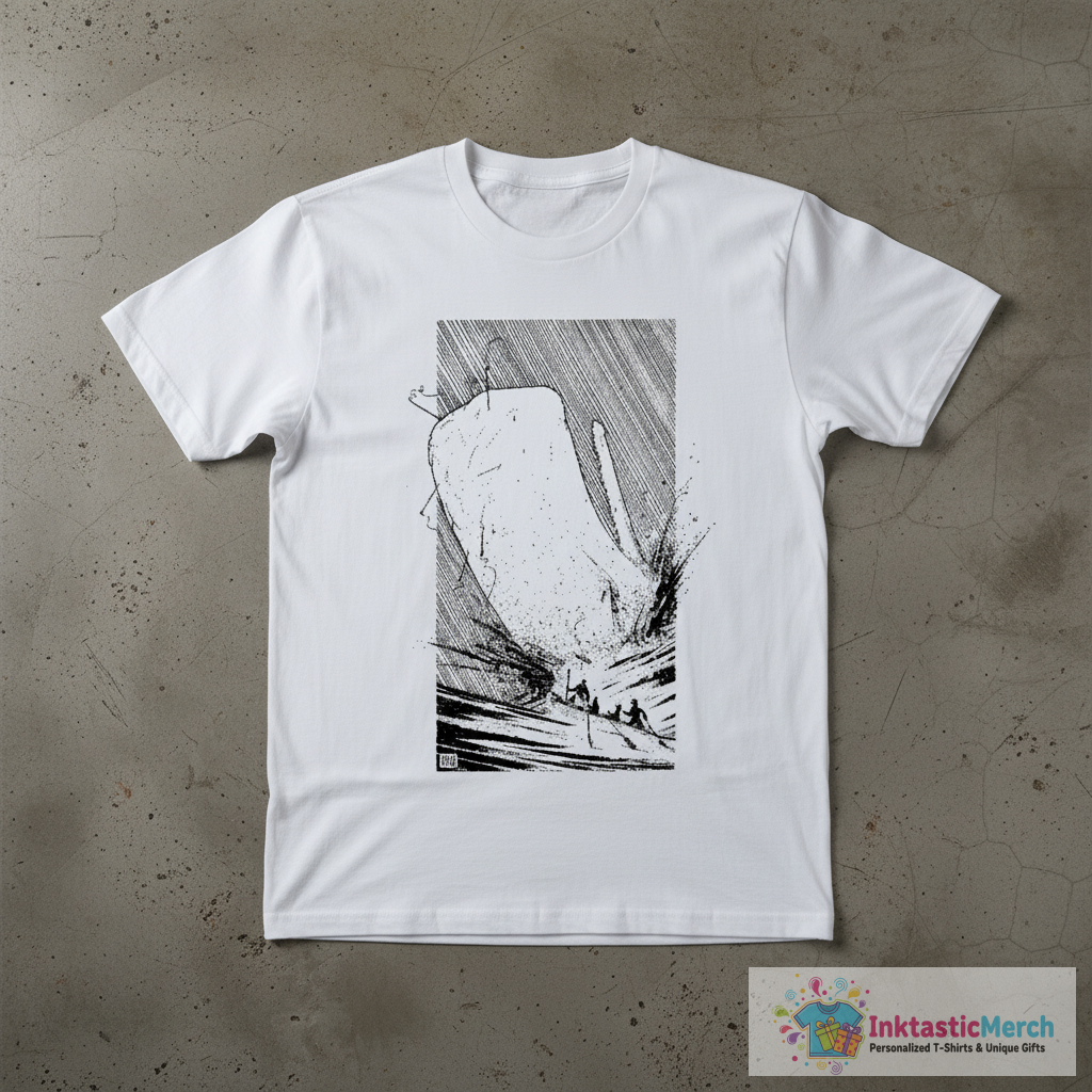 Moby Dick Attacks T-Shirt 1 Moby Dick Attacks T-Shirt