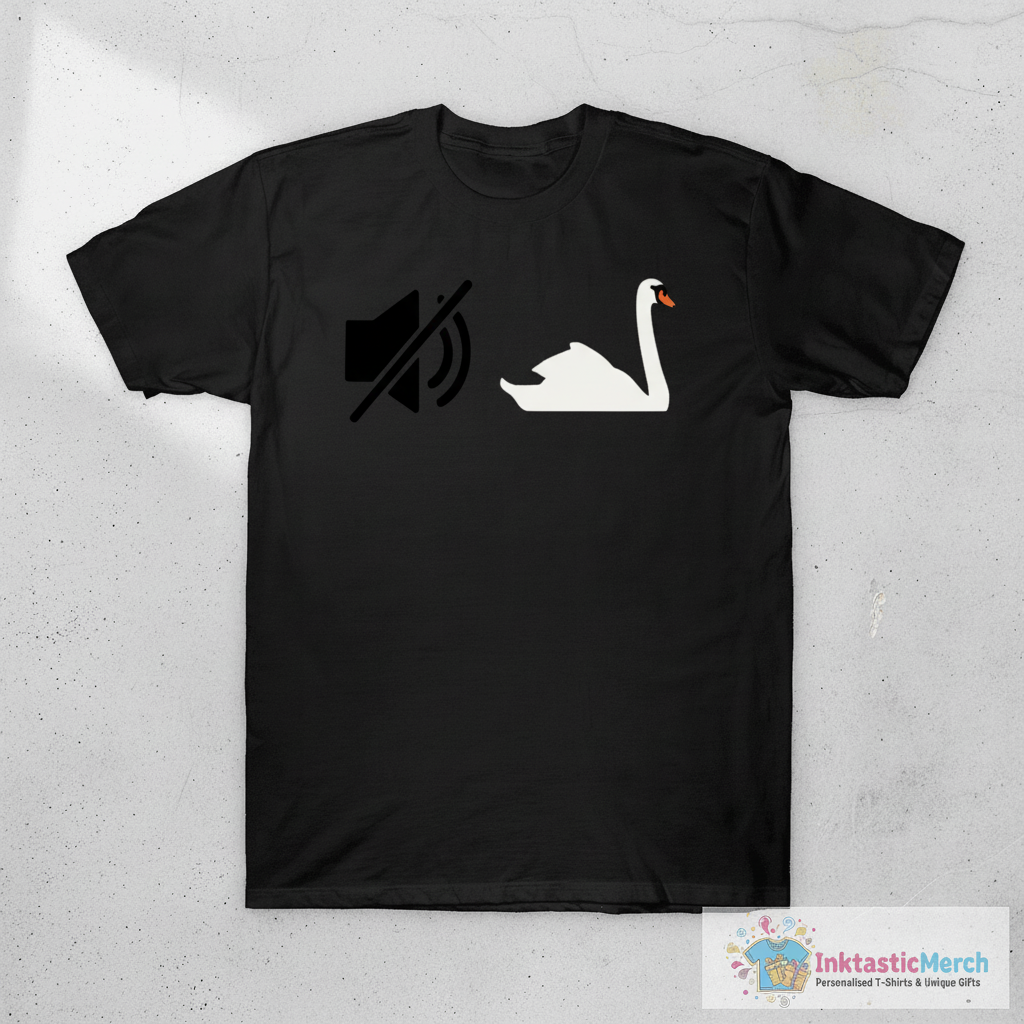Mute Swan - Birding Humour T-Shirt 1 Mute Swan - Birding Humour T-Shirt