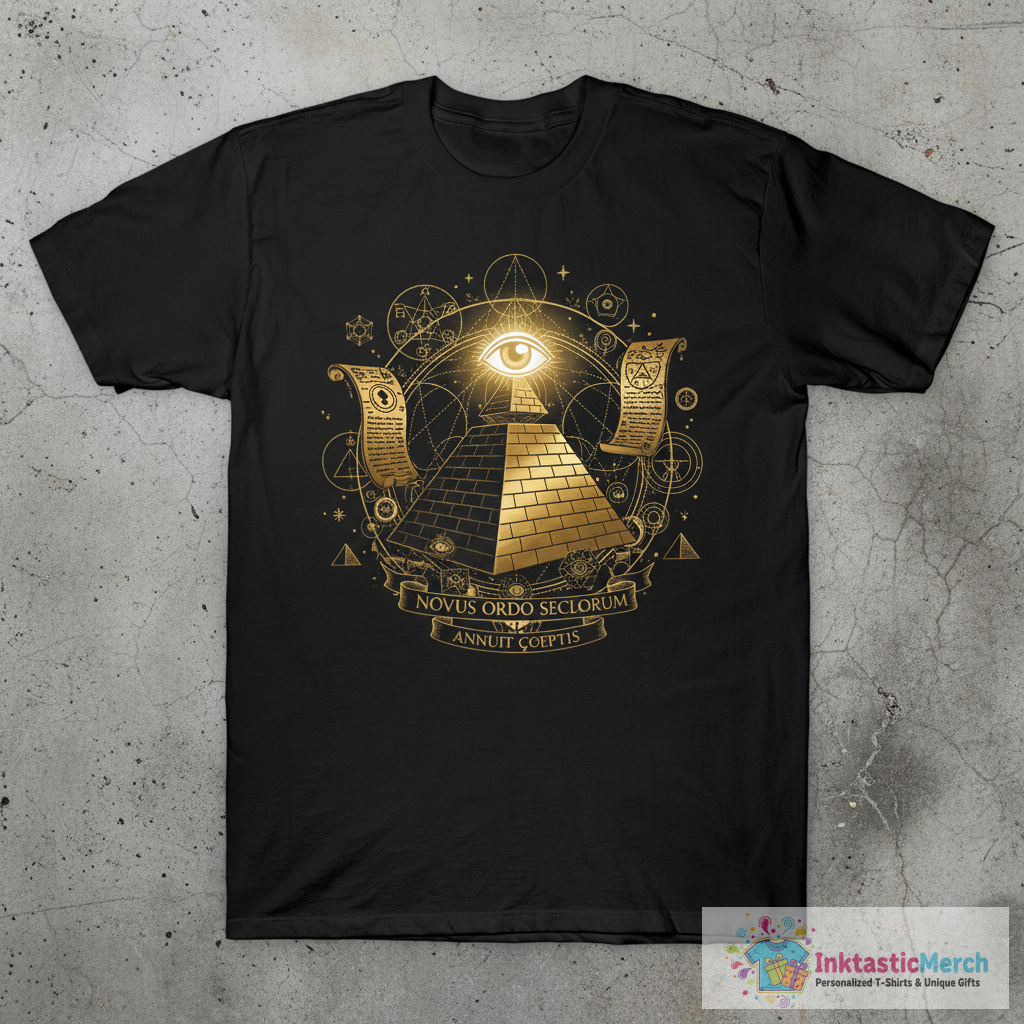 Mysteries of the Illuminati All Seeing Eye T-Shirt 1 Mysteries of the Illuminati All Seeing Eye T-Shirt
