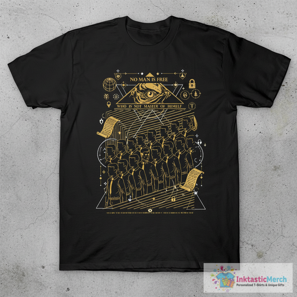 NO MAN IS FREE T-Shirt 1 NO MAN IS FREE T-Shirt