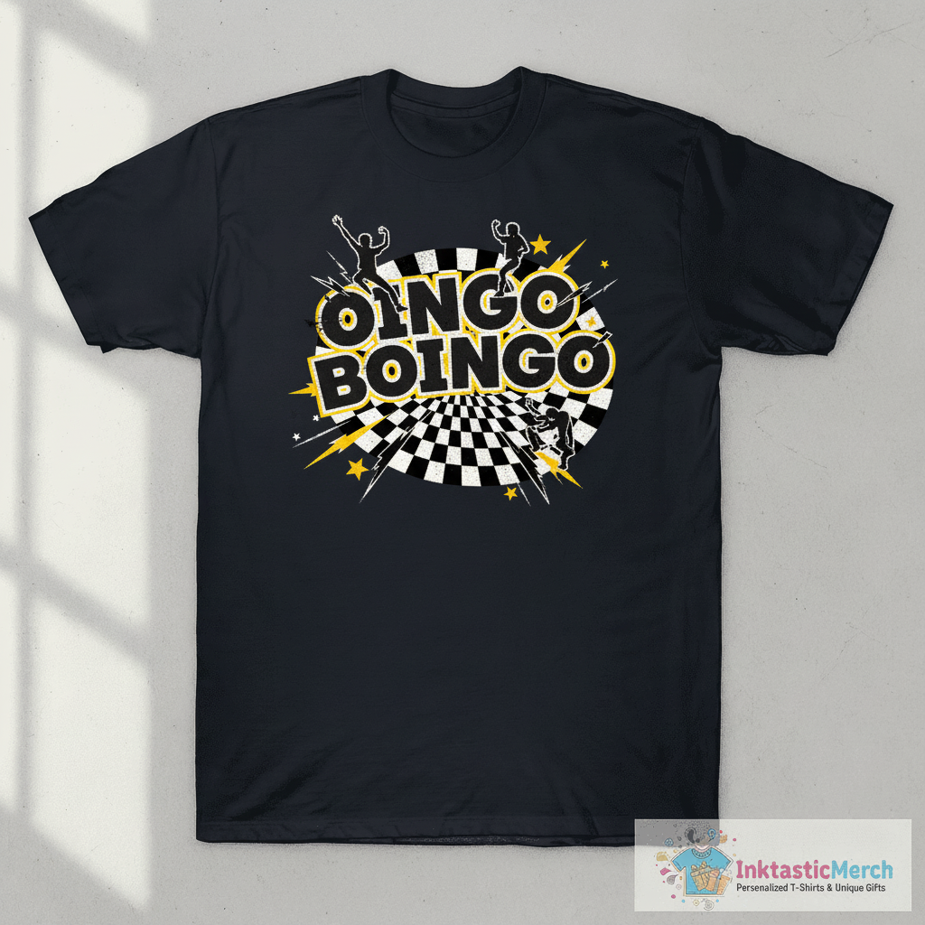 Oingo Boingo Negative Logo Improved T-Shirt 1 Oingo Boingo Negative Logo Improved T-Shirt